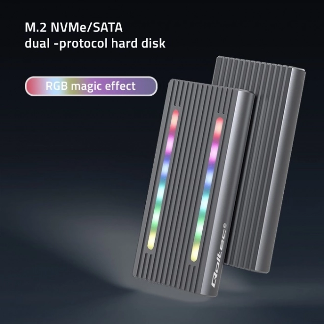 Kryt na disk m.2 SSD s RGB LED