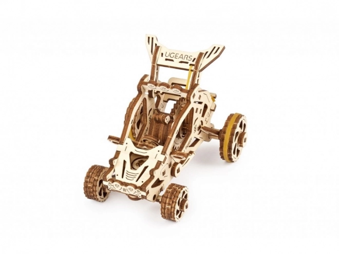 Ugears 3D drevené mechanické puzzle Mini Buggy