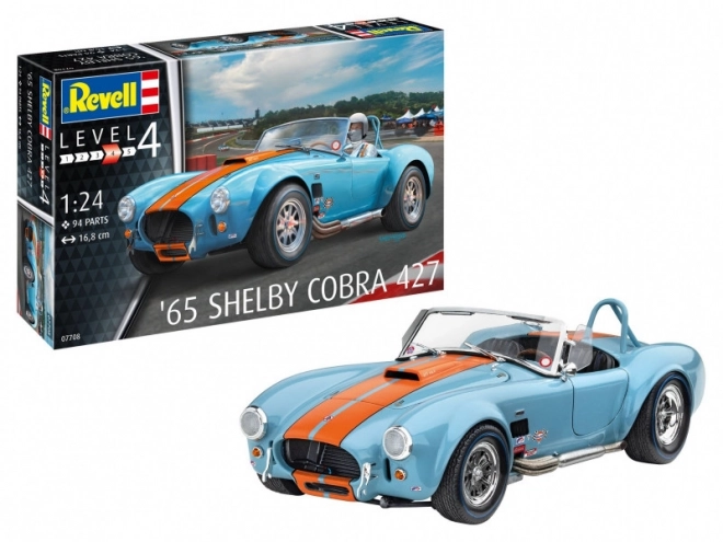 Plastikový model auta 65 Shelby Cobra 427 1:24