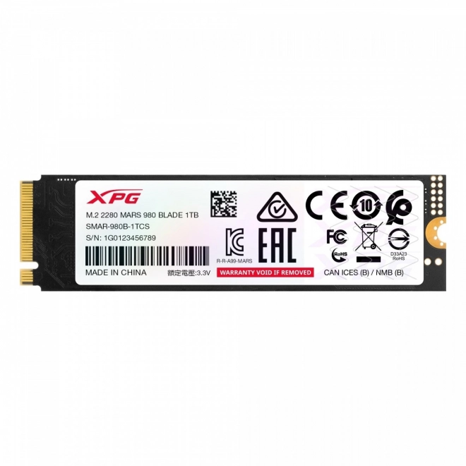 Vysokorýchlostný SSD disk XPG Mars 980 Blade pre notebooky