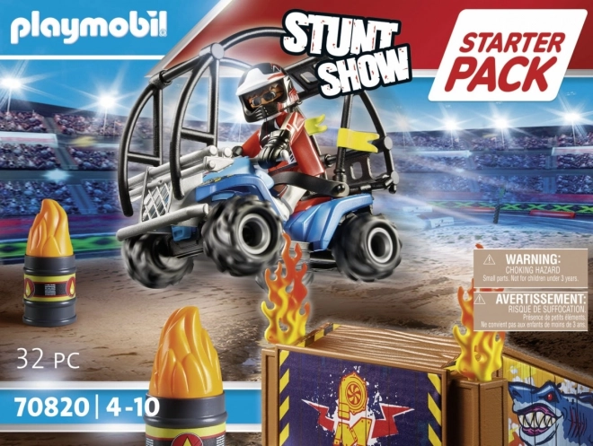 Playmobil Stunt Show - Kaskadérska scéna so štvorkolkou a ohnivou rampou