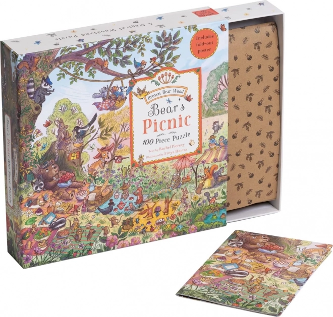Galison Puzzle Medvedí pikniková skladačka