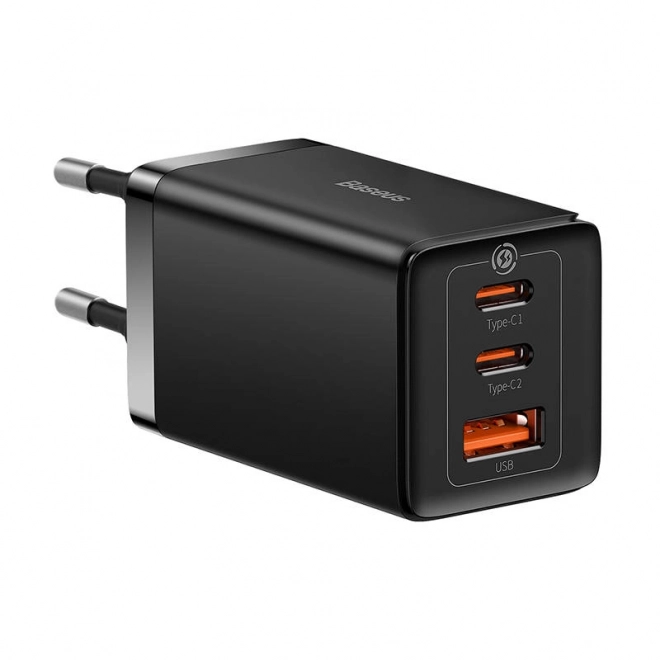 Nabíjačka Baseus GaN5 Pro 2x USB-C + USB 65W čierna