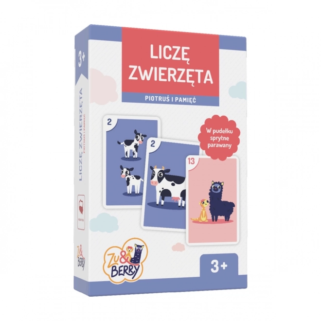 Muduko Licitujem zvieratá. Piotruš a pamäťová hra karty 3+