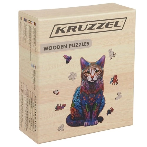 Drevené Puzzle Mačka