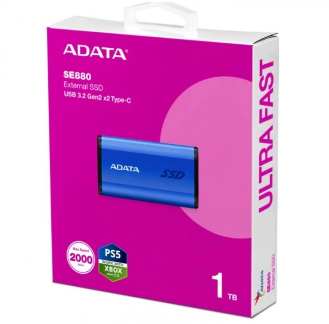 Externý SSD Disk SE880 1TB USB 3.2 Niebieski