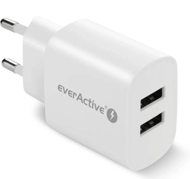 Nabíjačka do siete 2X USB 2,4A biela