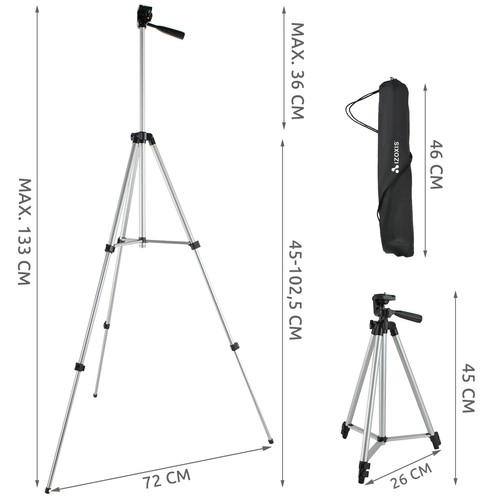 Fotostat s diaľkovým ovládaním bluetooth - 133 cm