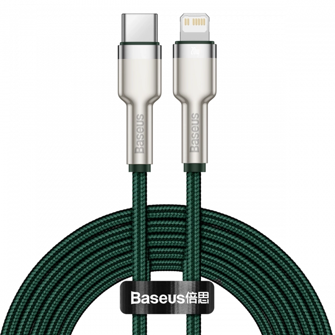 Kábel Baseus USB-C na Lightning 2m Zelený