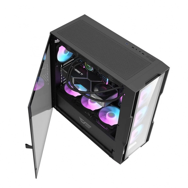 Počítačová skriňa s RGB osvetlením Darkflash
