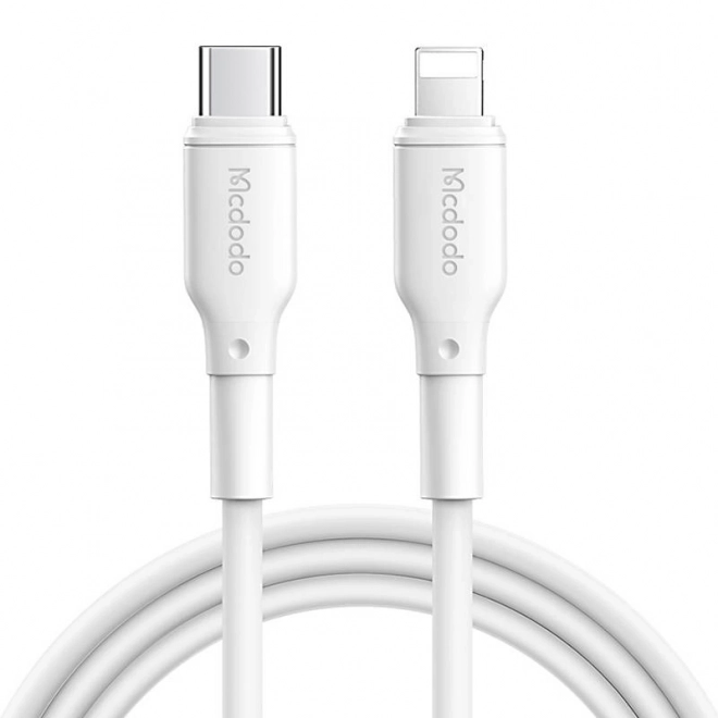 Kábel McDodo USB-C na Lightning 1,2 m biely