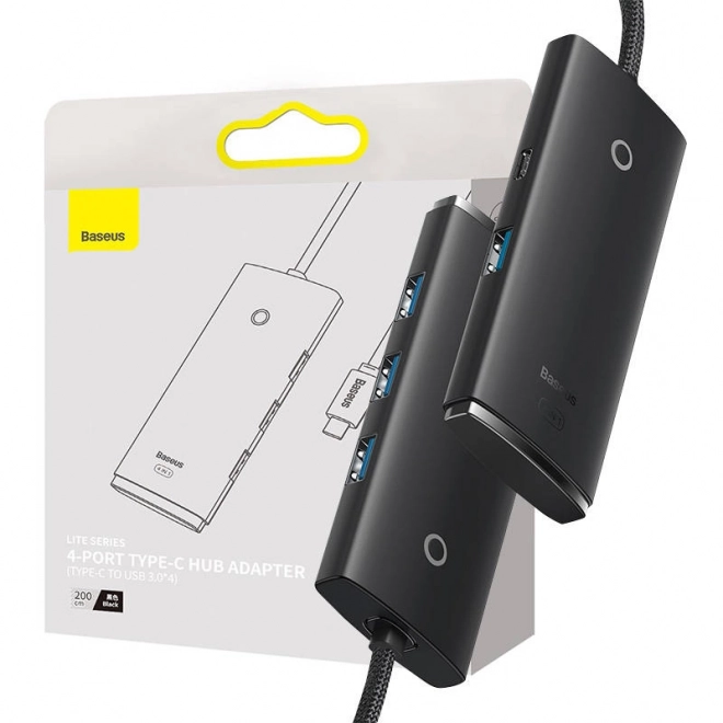 Rozbočovač 4v1 Baseus Lite Series USB-C na 4x USB 3.0 a USB-C