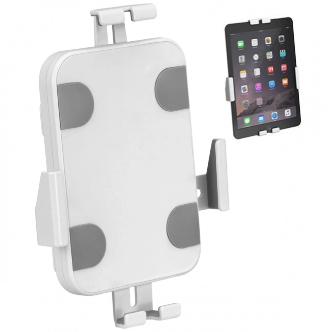 Nástenný držiak na tablet s uzamknutím biely