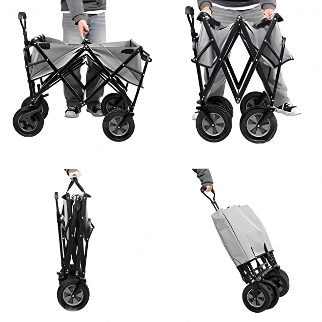 Skladací transportný vozík MultiGarden 47x105 cm, oranžový