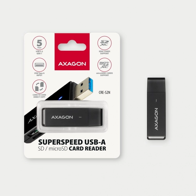 Čítačka pamäťových kariet s dvoma slotmi USB 3.2 Gen 1
