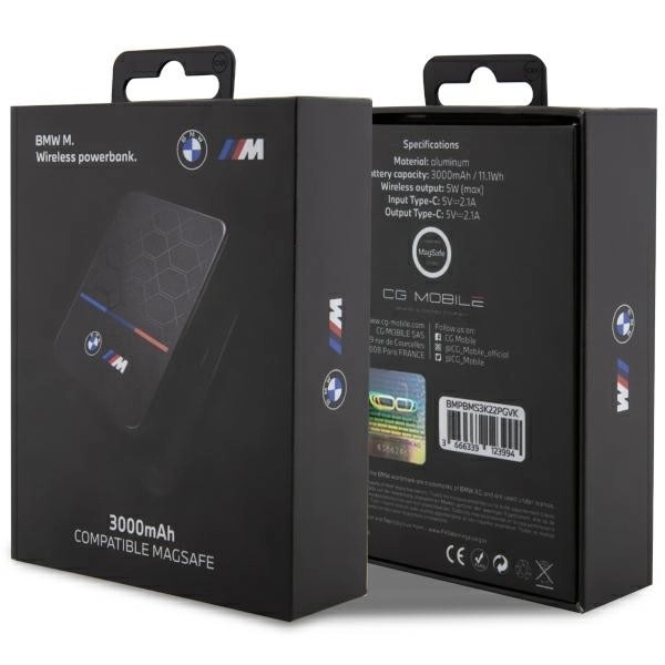 Indukčná powerbanka BMW M Collection 3000mAh