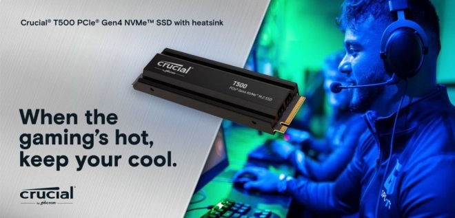 Rýchly 1TB SSD s chladičom pre PS5 od Crucial