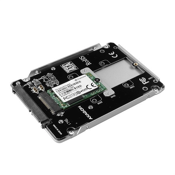 Interná strieborná 2.5" skrinka na SSD M.2 SATA