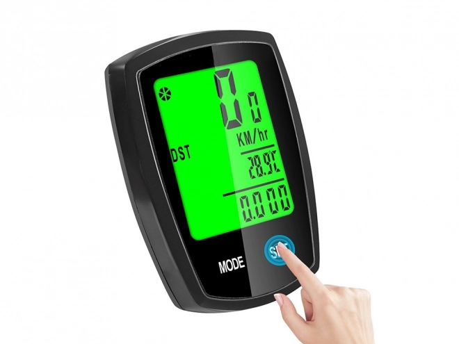 Bezdrôtový cyklistický tachometer LCD