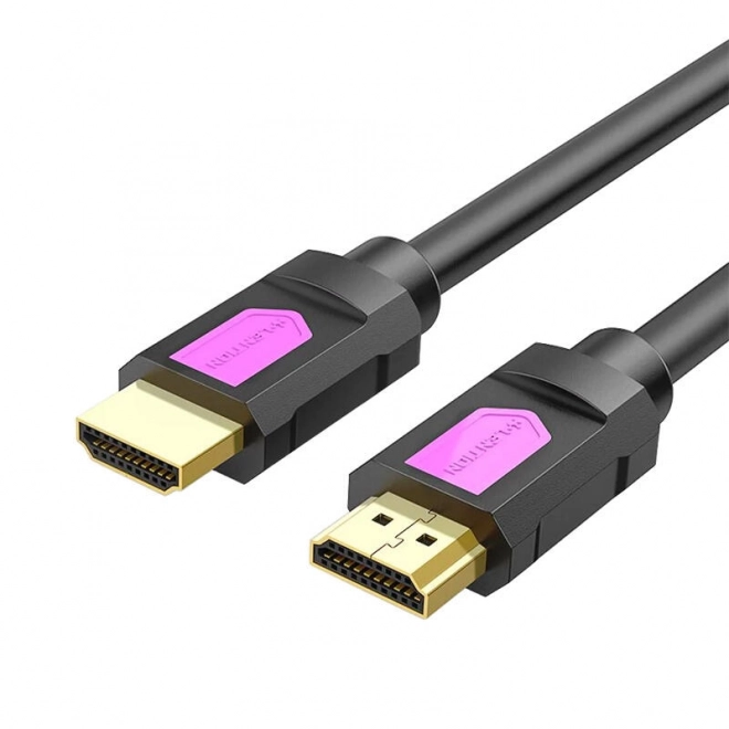 Kábel HDMI Lention pre 4K rozlíšenie, 0,5 m, čierny