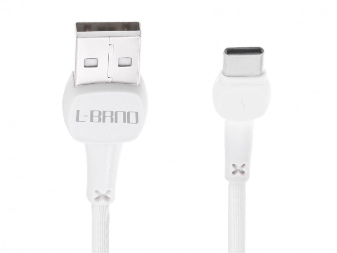 Biely kábel na rýchle nabíjanie USB