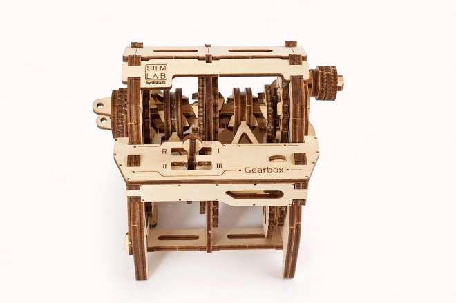 Ugears 3D drevený mechanický puzzle STEM výuková prevodovka