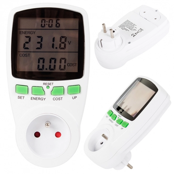 Wattmeter s LCD displejom na meranie spotreby energie