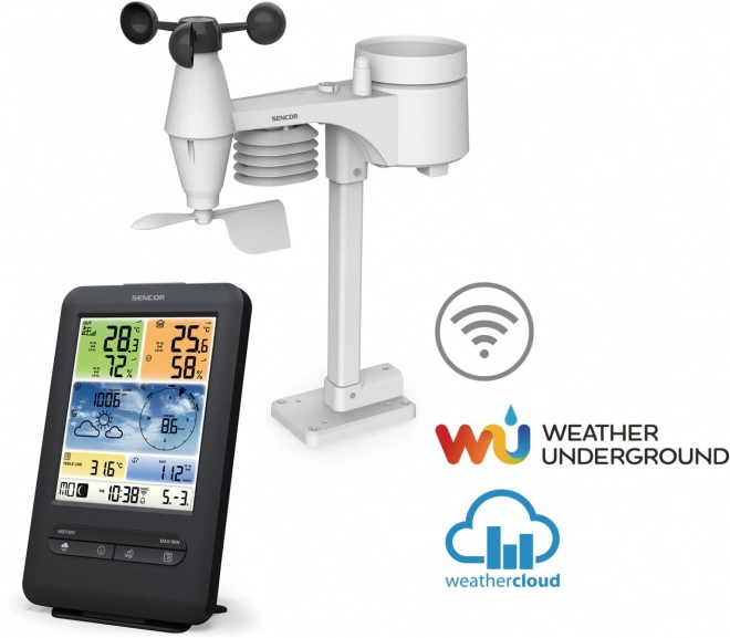 Profesionálna meteorologická stanica s WiFi a 5v1 snímačom