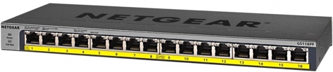Prepínač NETGEAR GS116PP 16x GE PoE+ Nemanagovateľný