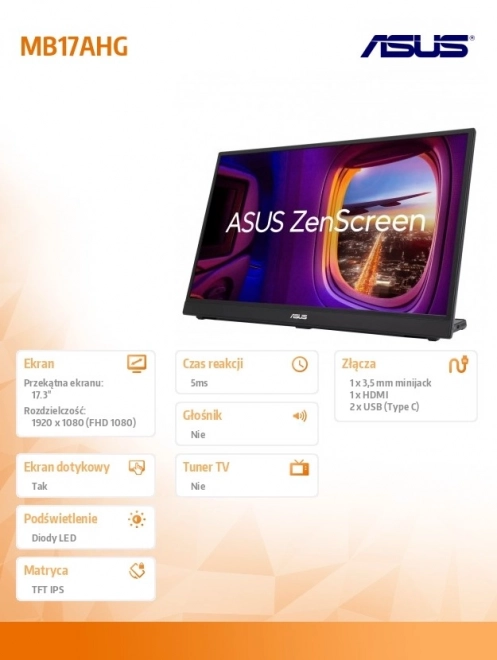 Monitor 17 palcov MB17AHG IPS
