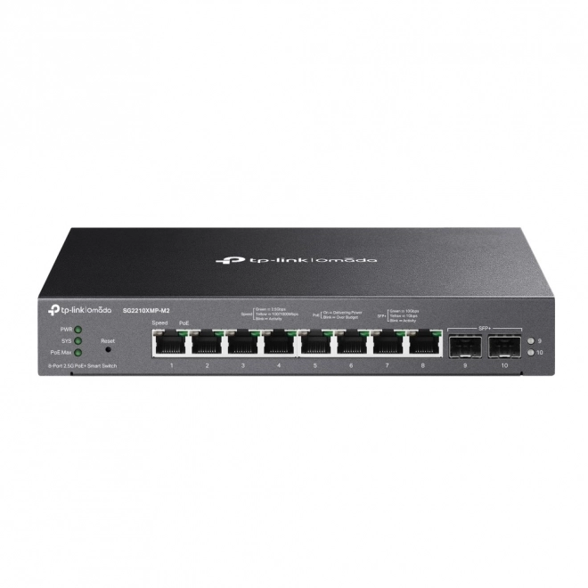 Sieťový prepínač Omada s 8-poľovými portami a 2 SFP+ slotmi