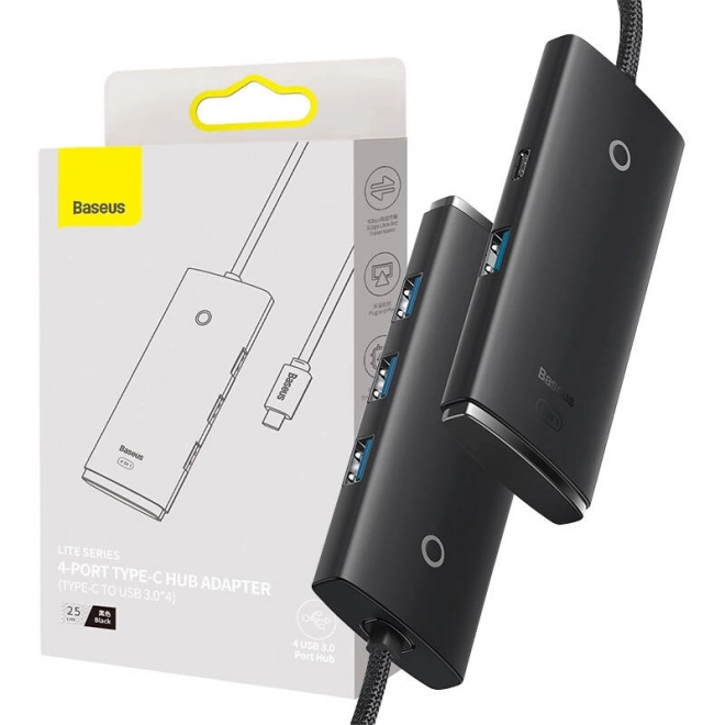 Rozbočovač Baseus Lite 4v1 USB-C na USB 3.0 a USB-C