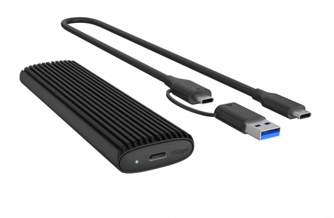 Obal na SSD M.2 NVMe a SATA cez USB Type-C