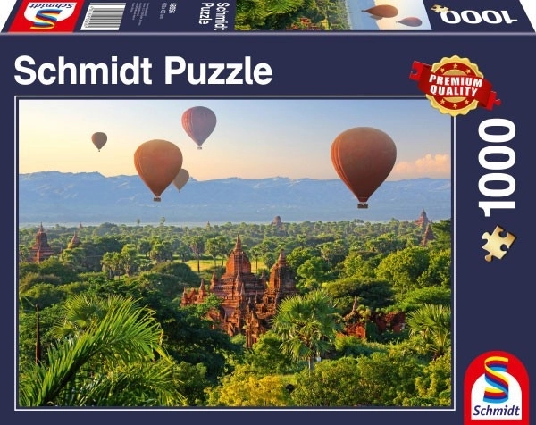 Puzzle Horkovzdušné balóny nad Mandalay