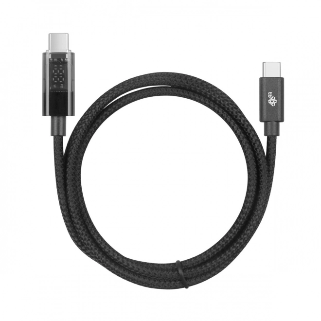 USB-C na USB-C kábel s LED indikátorom nabíjacieho výkonu (1 m, 100 W)