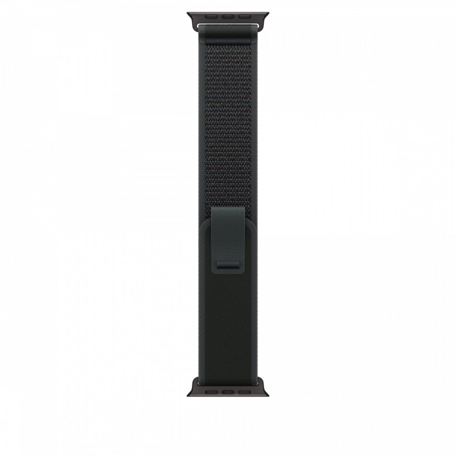 Čierny remienok Trail pre puzdro 49 mm - M/L - titánové prvky