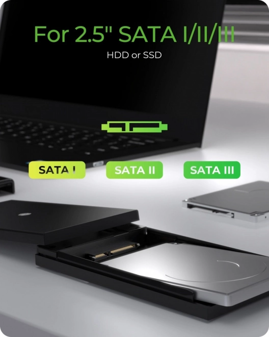Externý kryt na SSD/HDD s USB 3.2 Gen 1