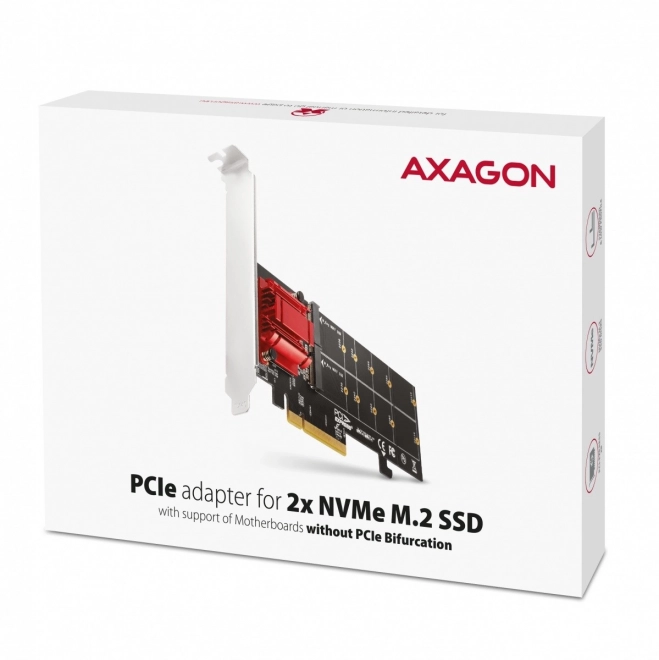 PCIe adaptér s dvojitým slotom pre SSD