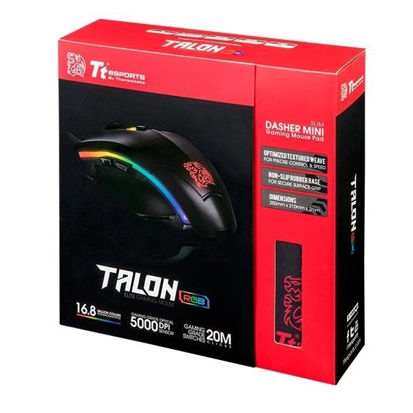 Herná myš a podložka Tt eSports Talon Elite RGB