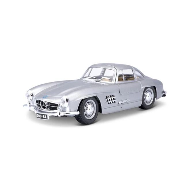 Bburago 1:24 Mercedes Benz 300SL strieborný 18-22023