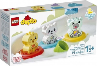 Lego Duplo zábava vo vani: plávajúci vláčik so zvieratkami