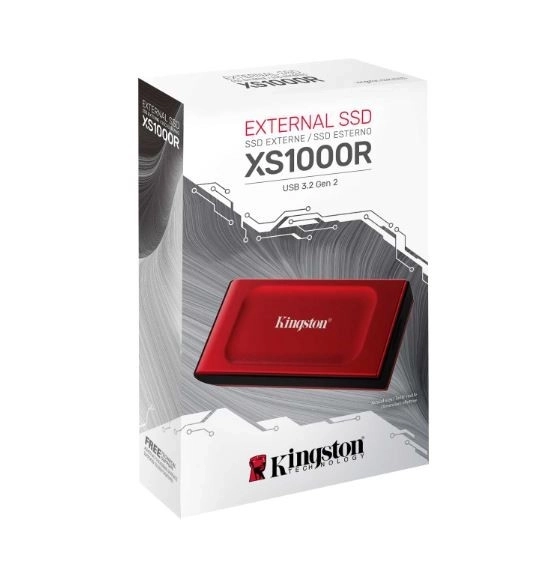 Externý SSD disk Kingston XS1000 2TB USB3.2 Červený