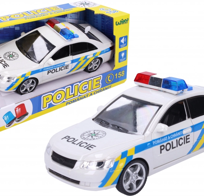 Policajné auto s efektmi 24 cm – český obal
