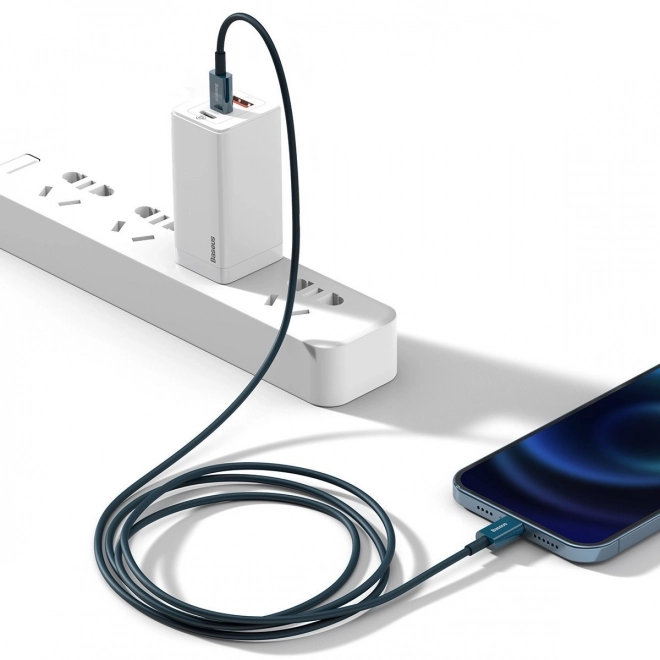 USB-C Kabel pre iPhone 20W PD 2m Modrý