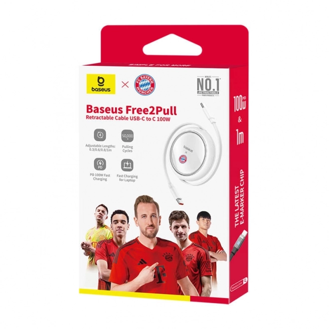 Nabíjací kábel Baseus USB-C na USB-C Bayern Edition