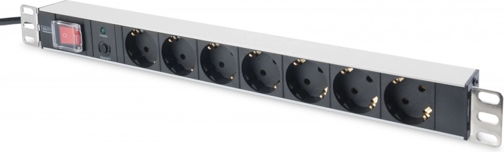 Napájacia lišta PDU 19" Rack so 7x schuko zásuvkami, 2.0m