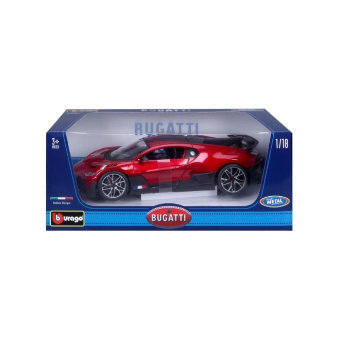 Model auta Bburago 1:18 Bugatti Divo červené