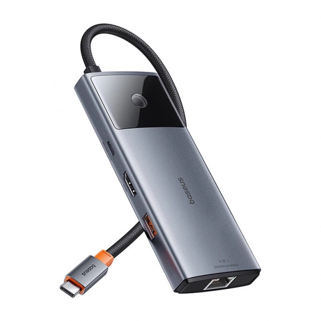 Rozbočovač Baseus Metal Gleam 2 Series 6v1 USB-C