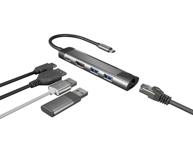 Stacja dokujúca Natec Fowler Go USB-C s HDMI 4K a USB 3.0