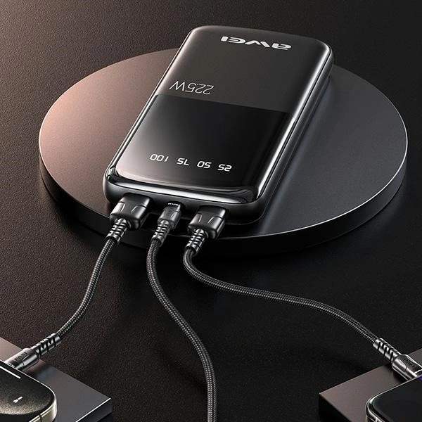 Powerbanka 10000mAh s rýchlonabíjaním 22,5W, 2xUSB + USB-C